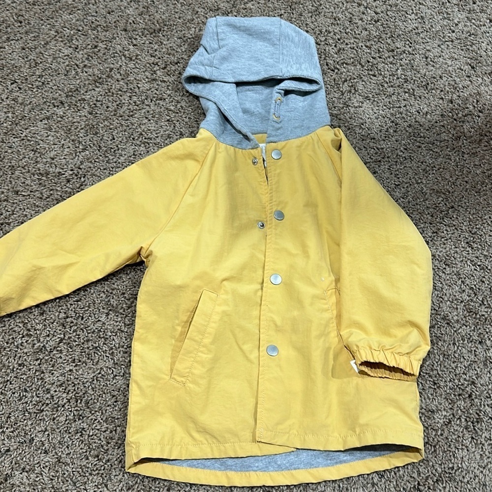 good condition kids yellow zara coat